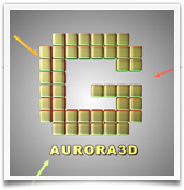 Aurora 3D Text Logo Maker for Mac - light