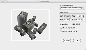 Aurora 3D Text Logo Maker for Mac - export image
