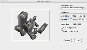Aurora 3D Text Logo Maker for Mac - export image Aurora 3D Text Logo Maker for Mac - export image