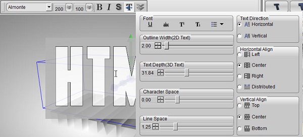 Aurora 3D Maker Text Edit Aurora 3D Maker (Mac & Windows) Text Edit