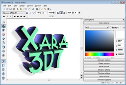 Xara 3D Maker Screenshot Xara 3D Maker Screenshot