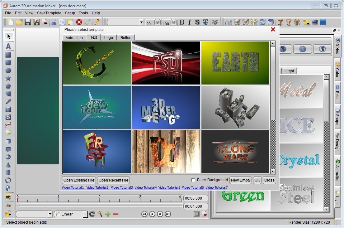 Aurora 3D Animation Maker Screenshots