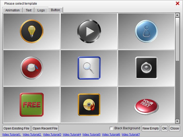 icon button creator maker new template