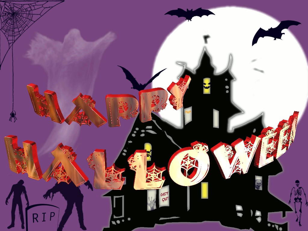 Halloween 3D Text 03