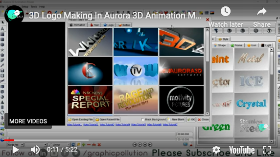 3D Logo Making In Aurora 3D Animation Maker Tutorial – AURORA3D SOFTWARE