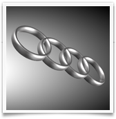 Audi Logo created using 3d logo maker